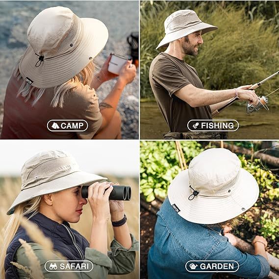 GearTOP Fishing Hat UPF 50 Wide Brim Sun Hat For Men And Women, Mens Bucket Hats With UV Protection For Hiking Beach HatsGearTOP Fishing Hat UPF 50 Wide Brim Sun Hat For Men And Women, Mens Bucket Hats With UV Protection For Hiking Beach HatsUV Protection