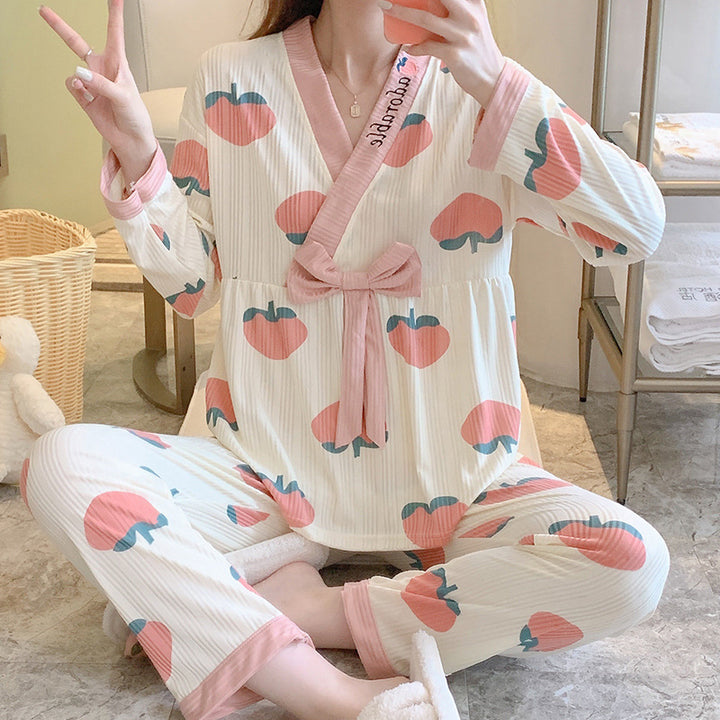 Sweet Peach Home Wear Suit Women