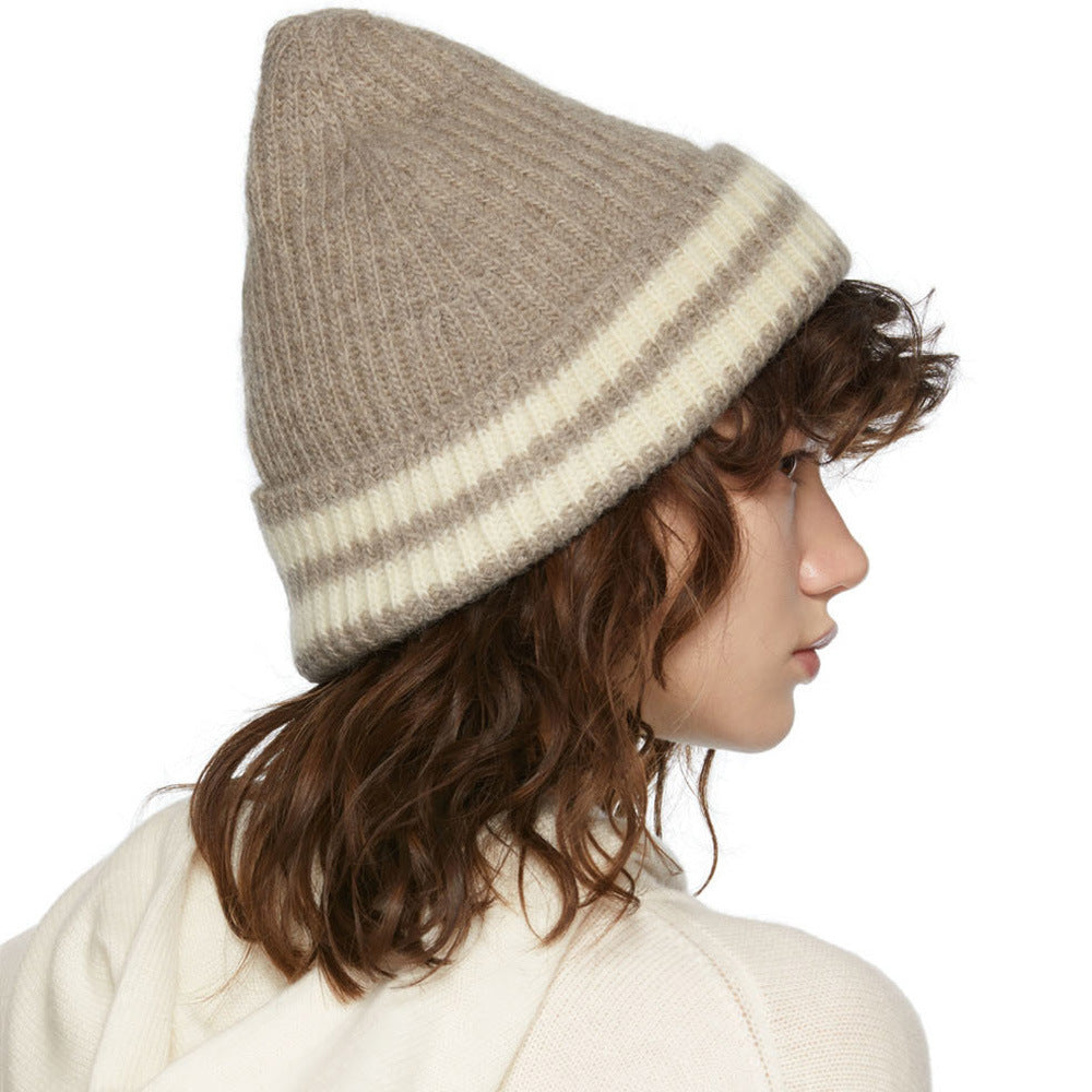 Striped Knitted Wool Hats For Both Men And WomenStriped Knitted Wool Hats For Both Men And WomenSpecifications: Style: Wool hat Fabric name: Polyester Main fabric composition: Polyester (polyester fiber) Style category: Fashion commute Processing technolo