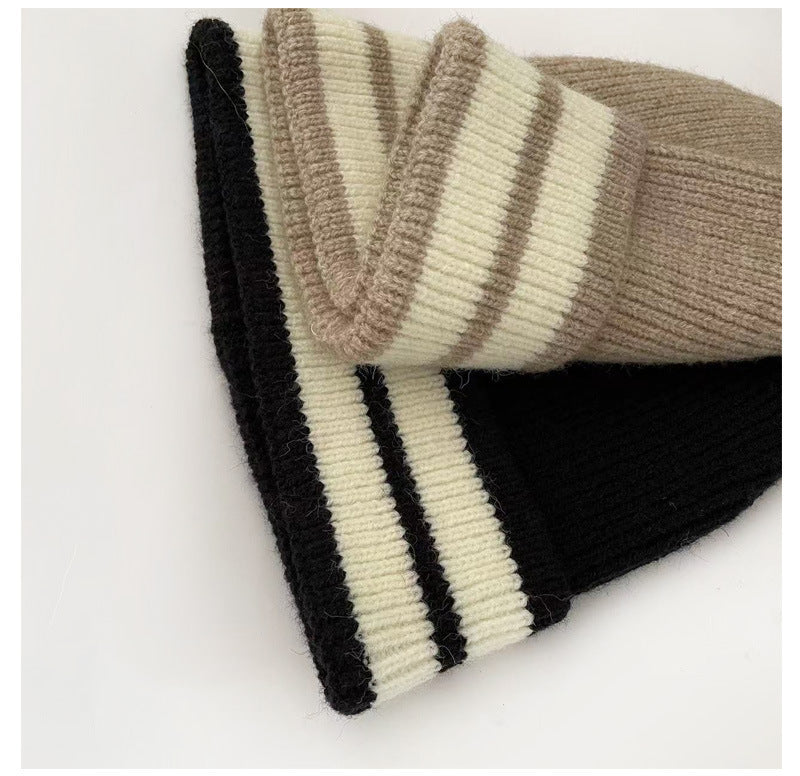 Striped Knitted Wool Hats For Both Men And WomenStriped Knitted Wool Hats For Both Men And WomenSpecifications: Style: Wool hat Fabric name: Polyester Main fabric composition: Polyester (polyester fiber) Style category: Fashion commute Processing technolo